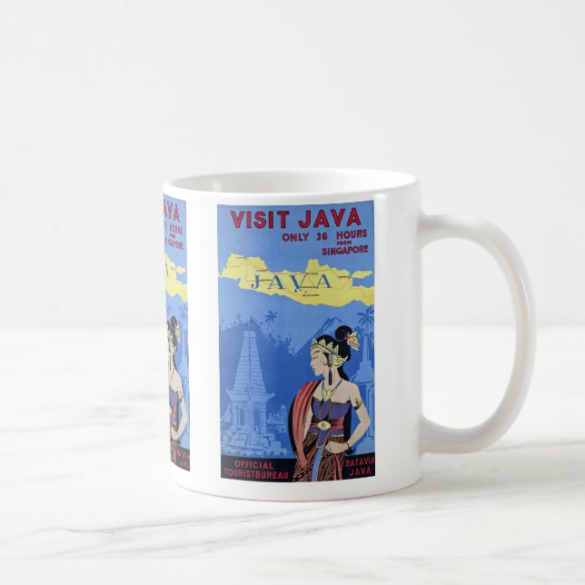 Taza De Café Visitar Java (Derecha)
