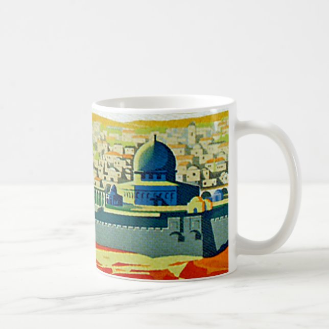 Taza De Café Visitar Palestina Close-up (Derecha)