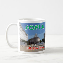 Taza De Café Visite Sofía, Bulgaria me encanta el café Mug