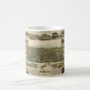 Taza De Café Vista aérea de Auburn, California (1887)