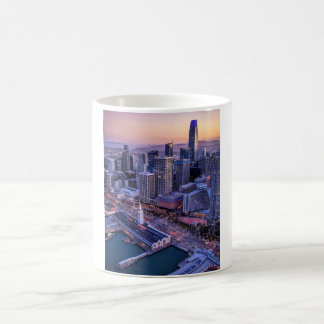 Taza De Café Vista aérea de la ciudad de San Francisco en la ho