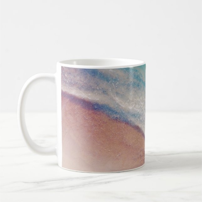 Taza De Café Vista aérea de la orilla del mar (Izquierda)