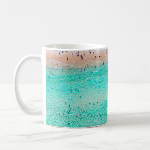 Taza De Café Vista aérea de la playa de Bondi en el perfecto dí