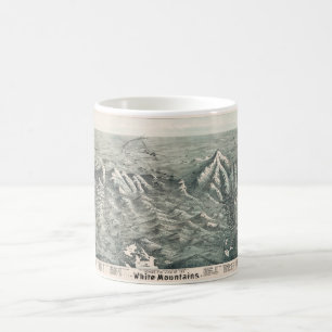 Taza De Café Vista aérea de las montañas blancas, New Hampshi