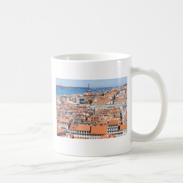 Taza De Café Vista aérea de Lisboa, Portugal (Derecha)