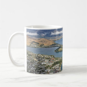 Taza De Café Vista aérea de Queenstown, Nueva Zelanda