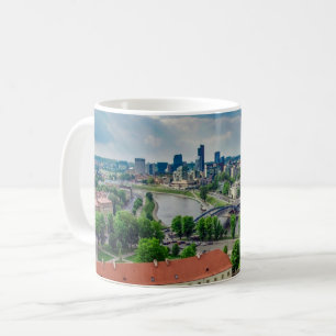 Taza De Café Vista aérea de Vilna, Lituania