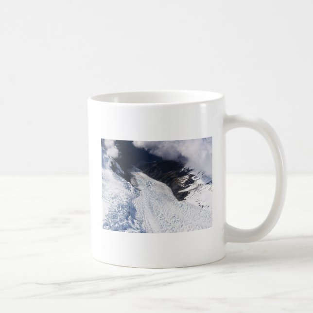 Taza De Café Vista aérea del glaciar Franz Josef, Nueva Zelanda (Derecha)