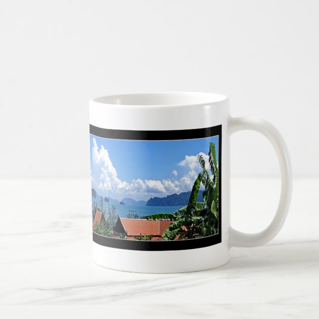 Taza De Café Vista al mar tropical de Tailandia (Derecha)