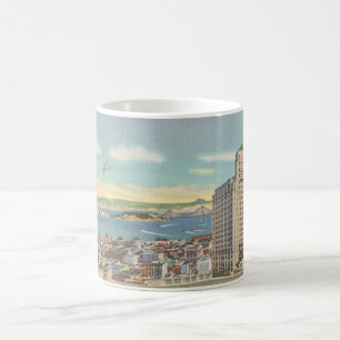 Taza De Café Vista antigua de San Francisco 