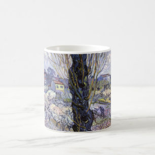 Taza De Café Vista de Arles de Van Gogh Huertos en flor