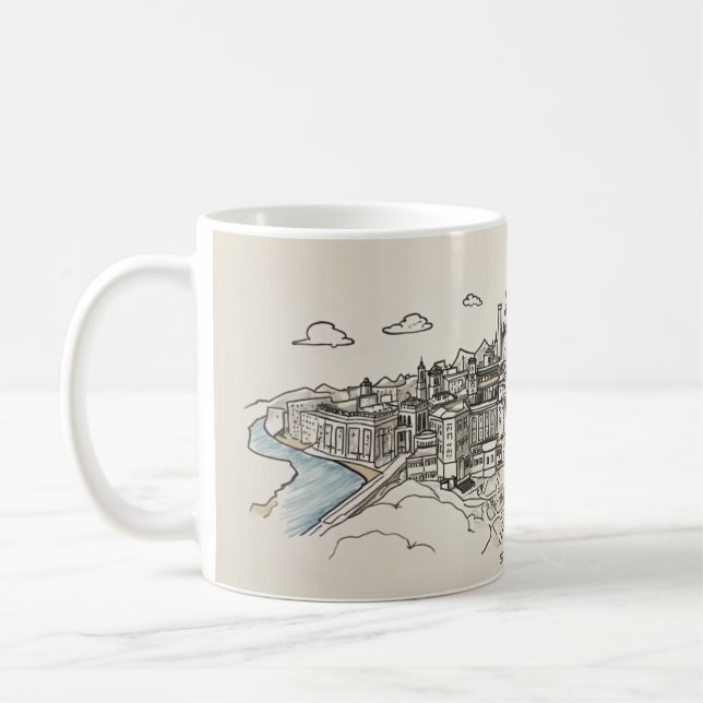 Taza De Café Vista de ciudad (Izquierda)