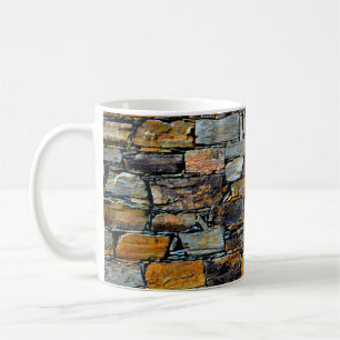 Taza De Café Vista de detalle de una piedra antigua con
