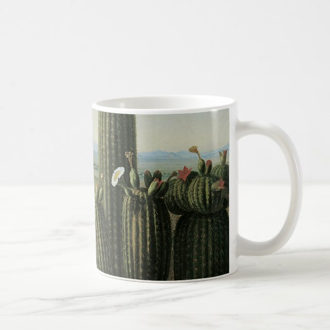 Taza De Café Vista de la montaña Maricopa cerca de Rio Gila por (Derecha)