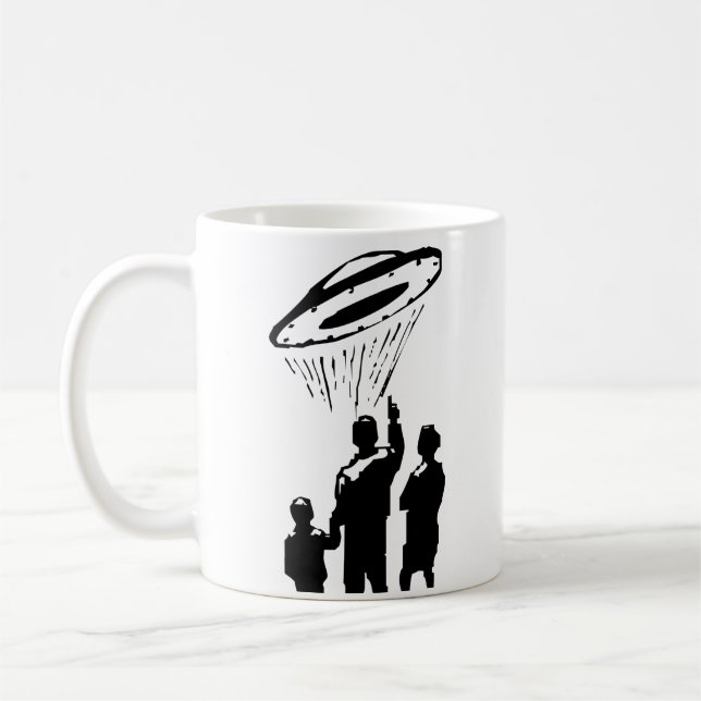 Taza De Café Vista de OVNI (Izquierda)