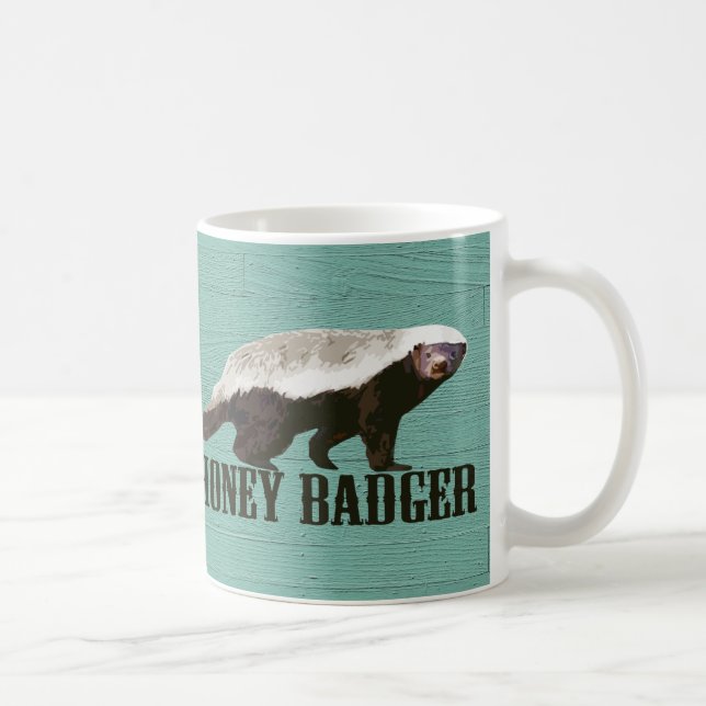 Taza De Café Vista de perfil de Honey Badger (Derecha)