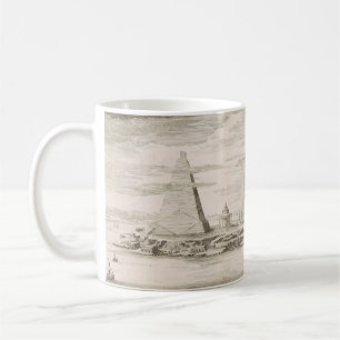 Taza De Café Vista de pirámides cerca de la tumba de los reyes 