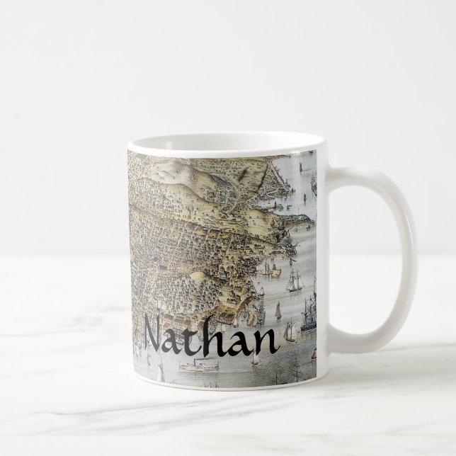 Taza De Café Vista de San Francisco, 1878 (Derecha)