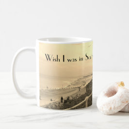 Taza De Café Vista de Sepia del Paseo del Sur