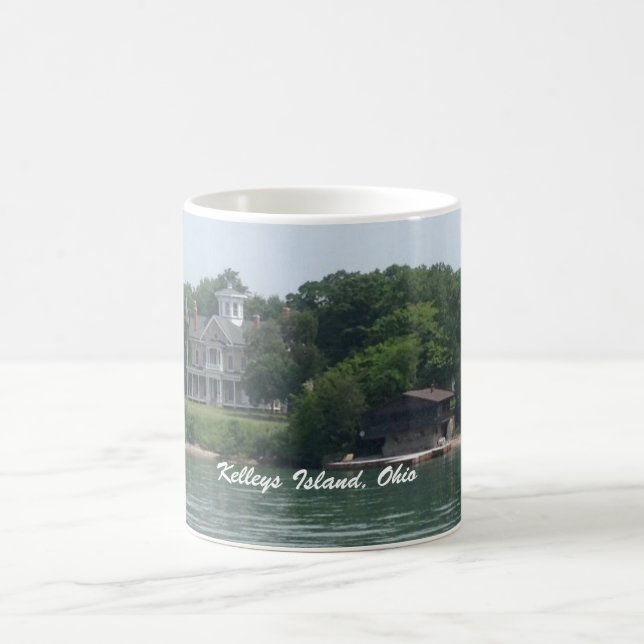 Taza De Café Vista del lago Erie de la isla de Kelley (Centro)