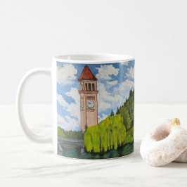 Taza De Café Vista del parque del río 