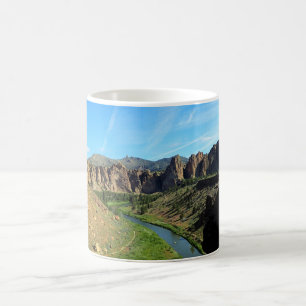 Taza De Café Vista del río Crocido, Oregón