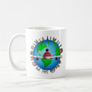 Taza De Café Vista Global de Viajes