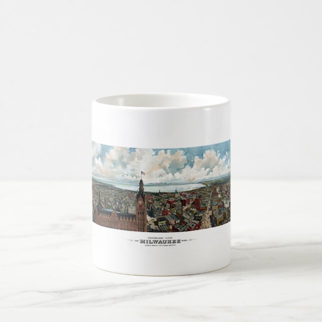 Taza De Café Vista panorámica de Milwaukee Wisconsin (Centro)