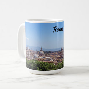 Taza De Café Vista panorámica de Roma desde Castel Sant'Angelo
