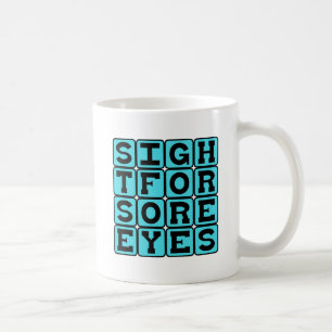 Taza De Café Vista para ojos doloridos, presencia aliviante