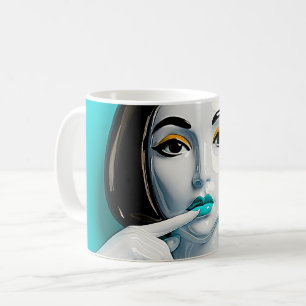 Taza De Café Vista pop verde azulada