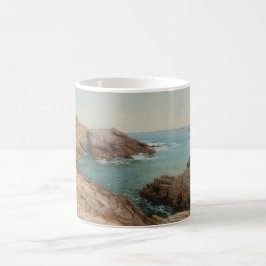 Taza De Café Vista sobre el mar (paisaje costero) (marina)