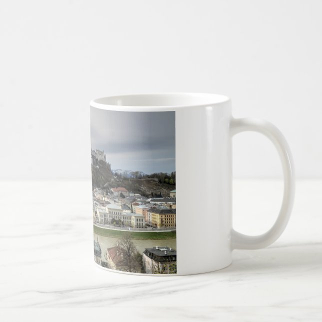 Taza De Café Vista sobre Salzburgo Austria (Derecha)