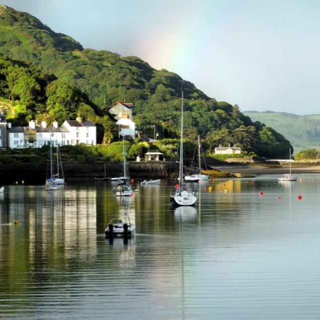 TAZA DE CAFÉ VISTAS DE GALES (A beautiful landscape from Aberdyfi harbour in Wales.)