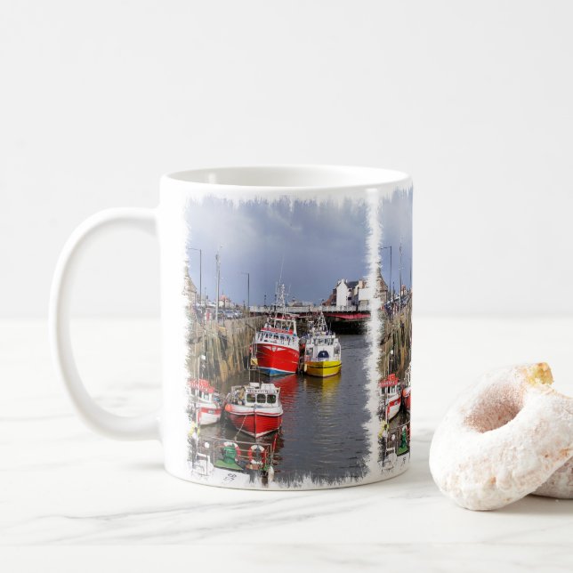 TAZA DE CAFÉ VISTAS DE INGLATERRA (Con donut)