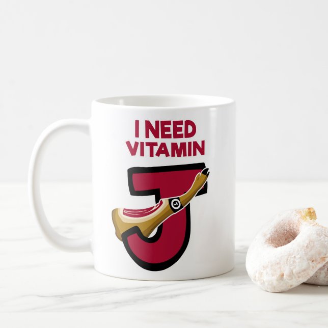 Taza De Café Vitamina J (Con donut)