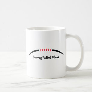 Taza De Café Viuda del fútbol de la fantasía