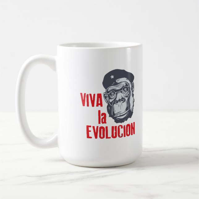 Taza De Café "Viva la evolución". (Izquierda)