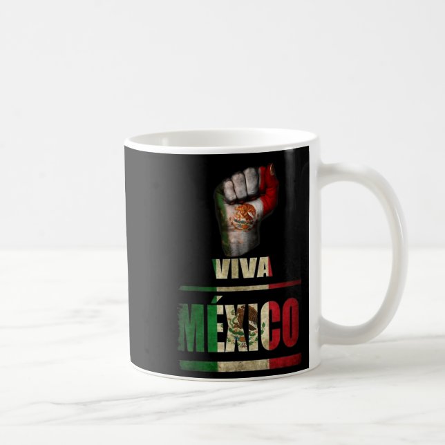 Taza De Café Viva Mexico Cabrones And Christmas Mexico Women Ki (Derecha)