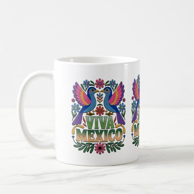 Taza De Café ¡Viva México! Mexican Pride Coffee Mug (Izquierda)