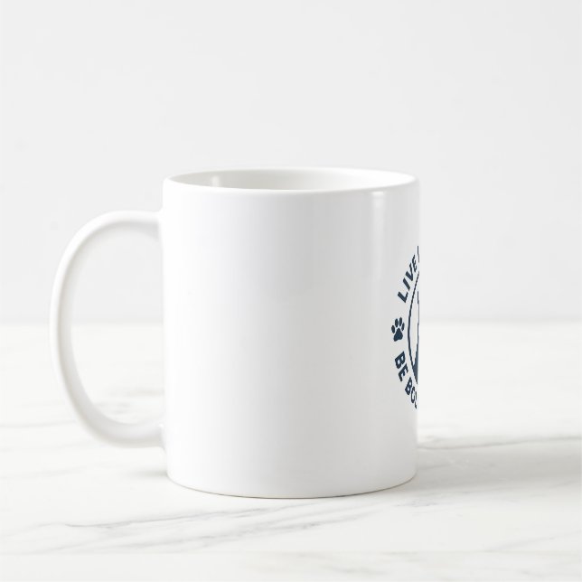 Taza De Café Vive como un perro sé audaz sé valiente (Izquierda)