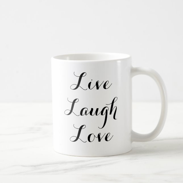 Taza De Café Vive el amor de la risa (Derecha)