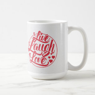 Taza De Café Vive el amor de la risa
