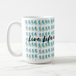 Taza De Café vive la vida en plena floración