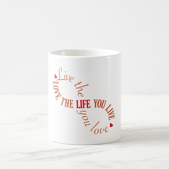 Taza De Café Vive la vida que amas (Centro)