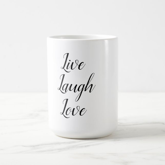 Taza De Café "vive, ríe, ama" (Centro)