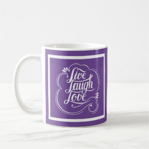 Taza De Café Vive, ríe, ama