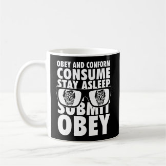 Taza De Café Viven Obedece Y Conforman Consumir Enviar Mensajes