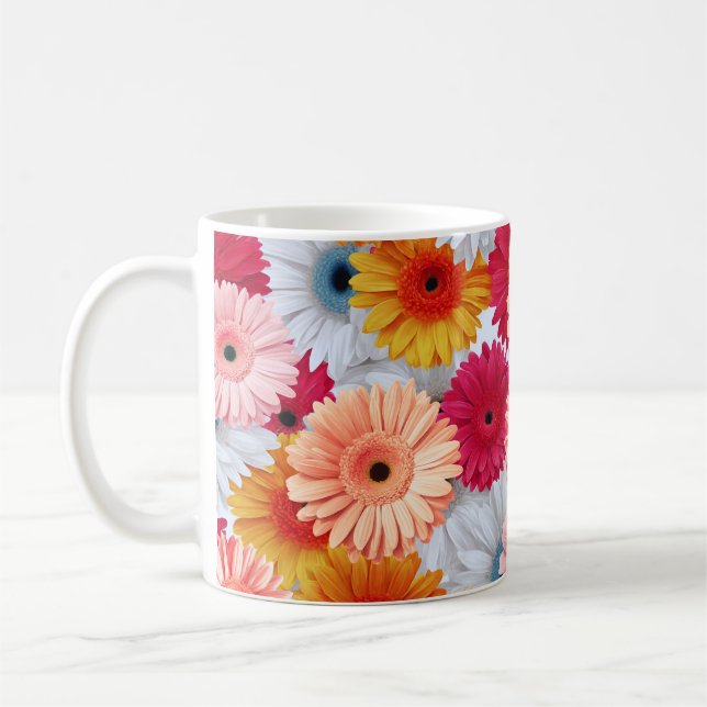 Taza De Café Vivid Gerbera Blooming (Izquierda)