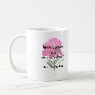 Taza De Café Vivid Pink Peony